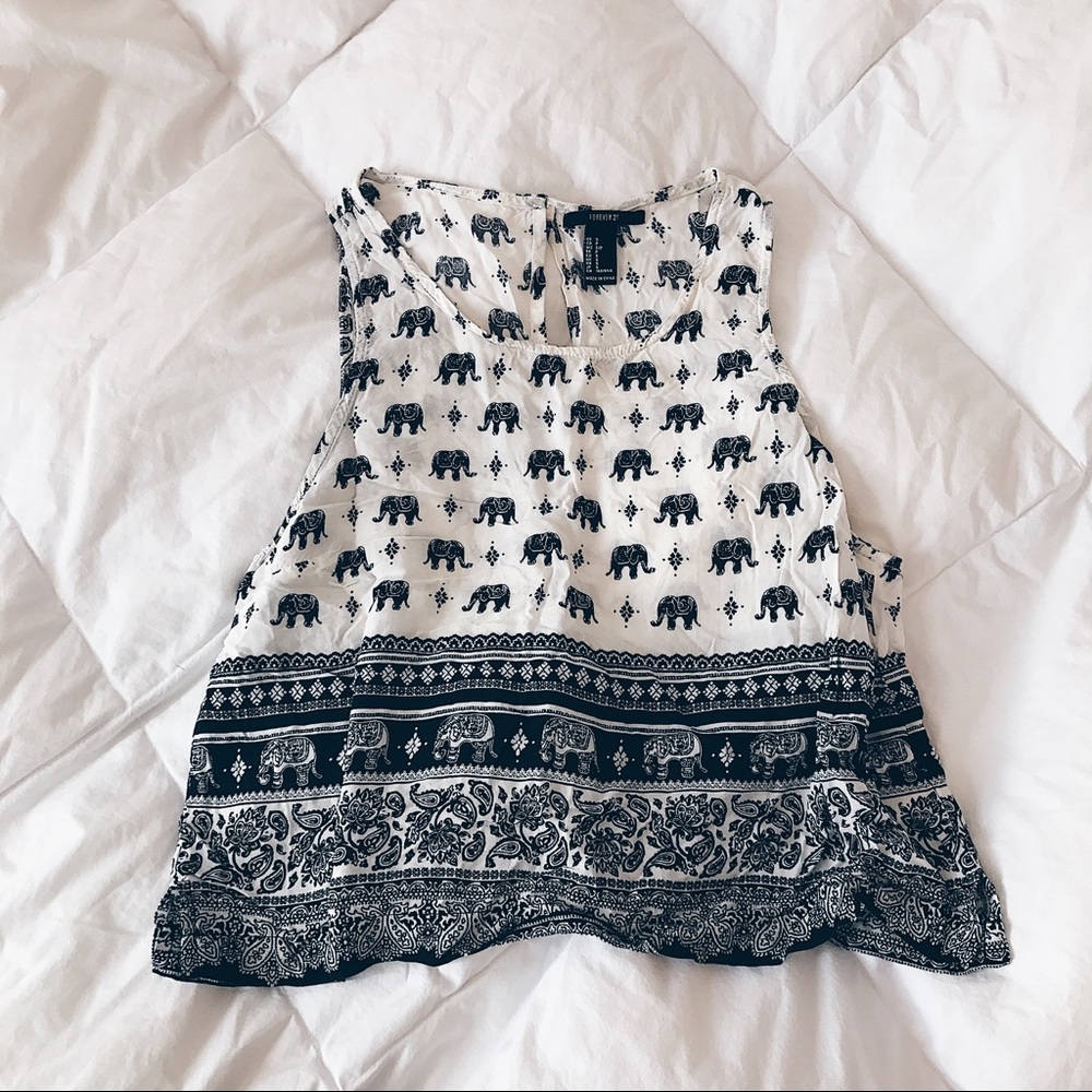Elephant crop top